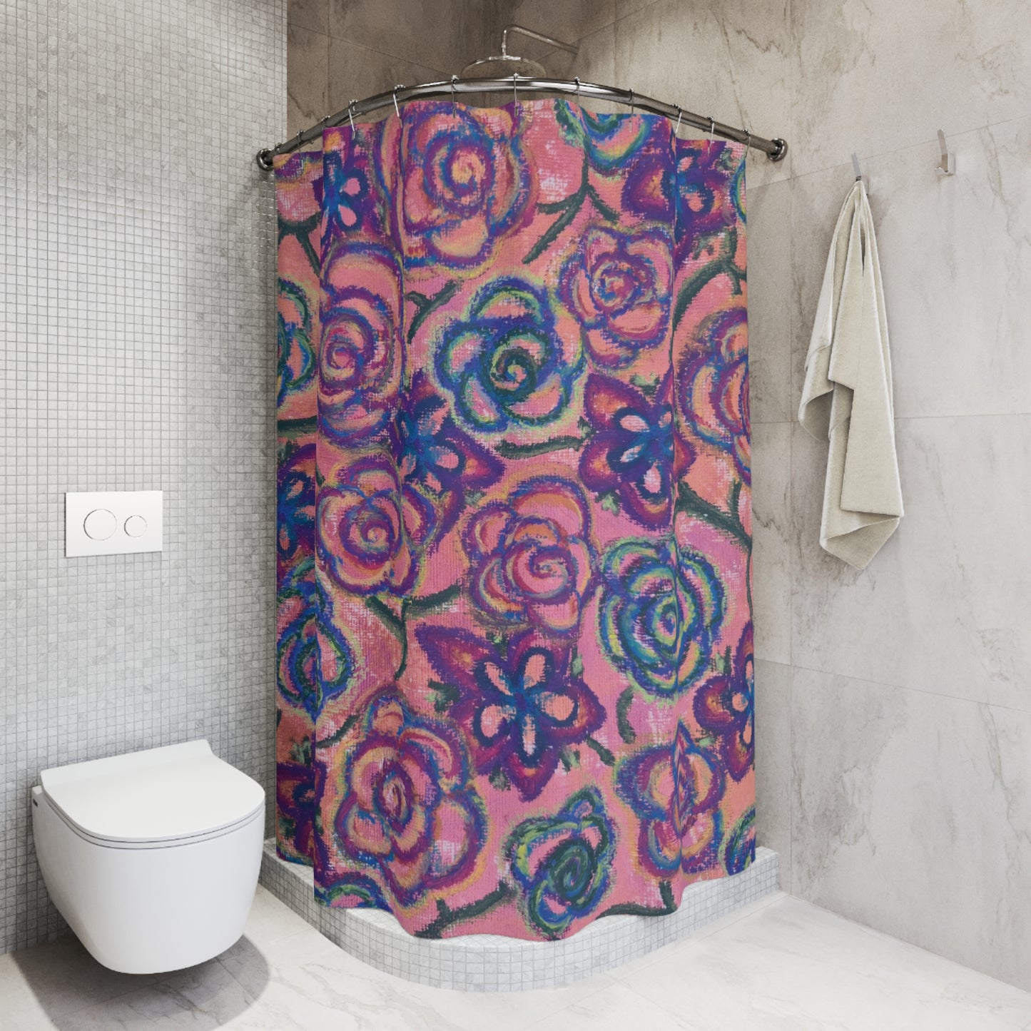 Art Shower Curtain - Mystical Roses