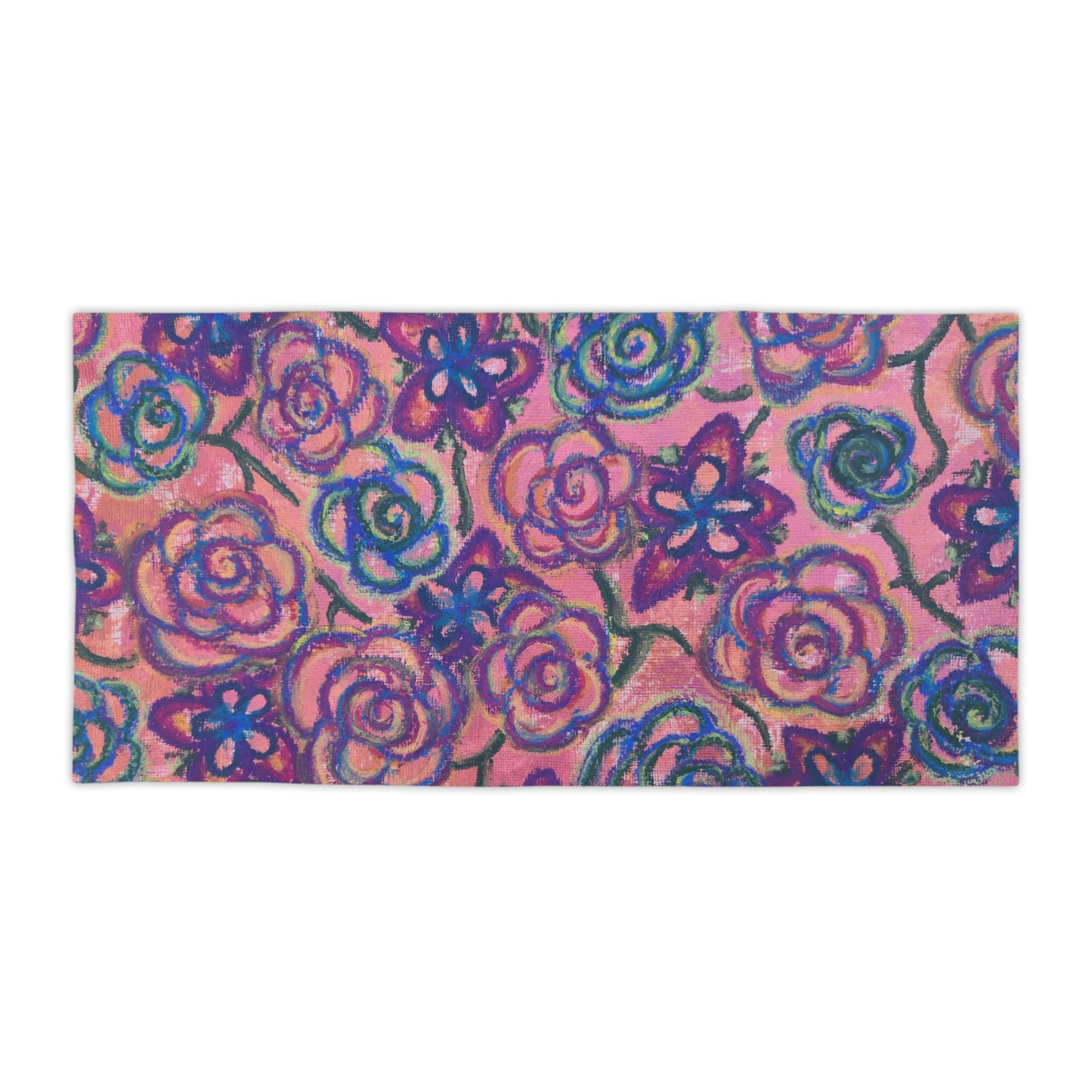 Art Beach Towel - Mystical Roses