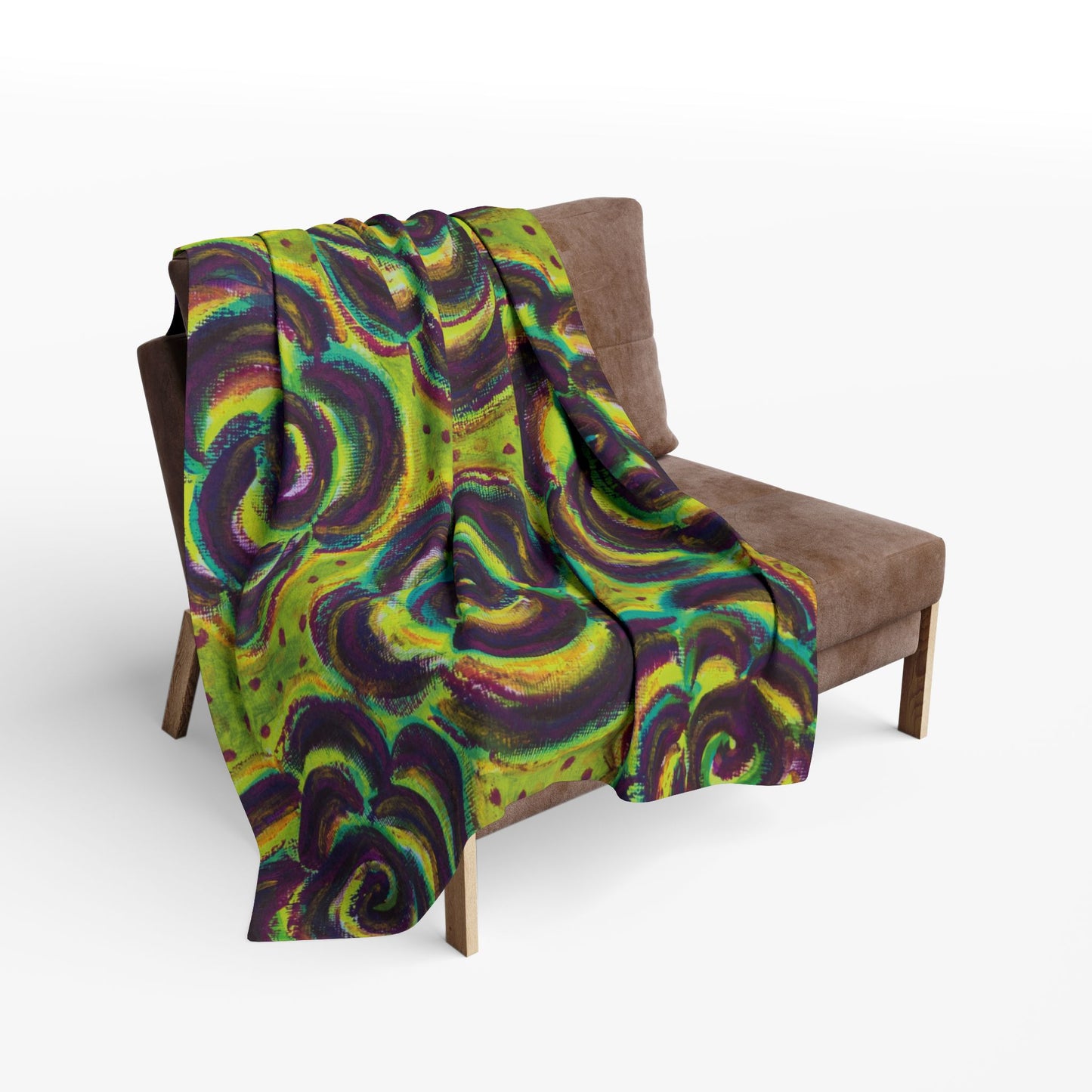 Art Fleece Blanket - Peridot Roses
