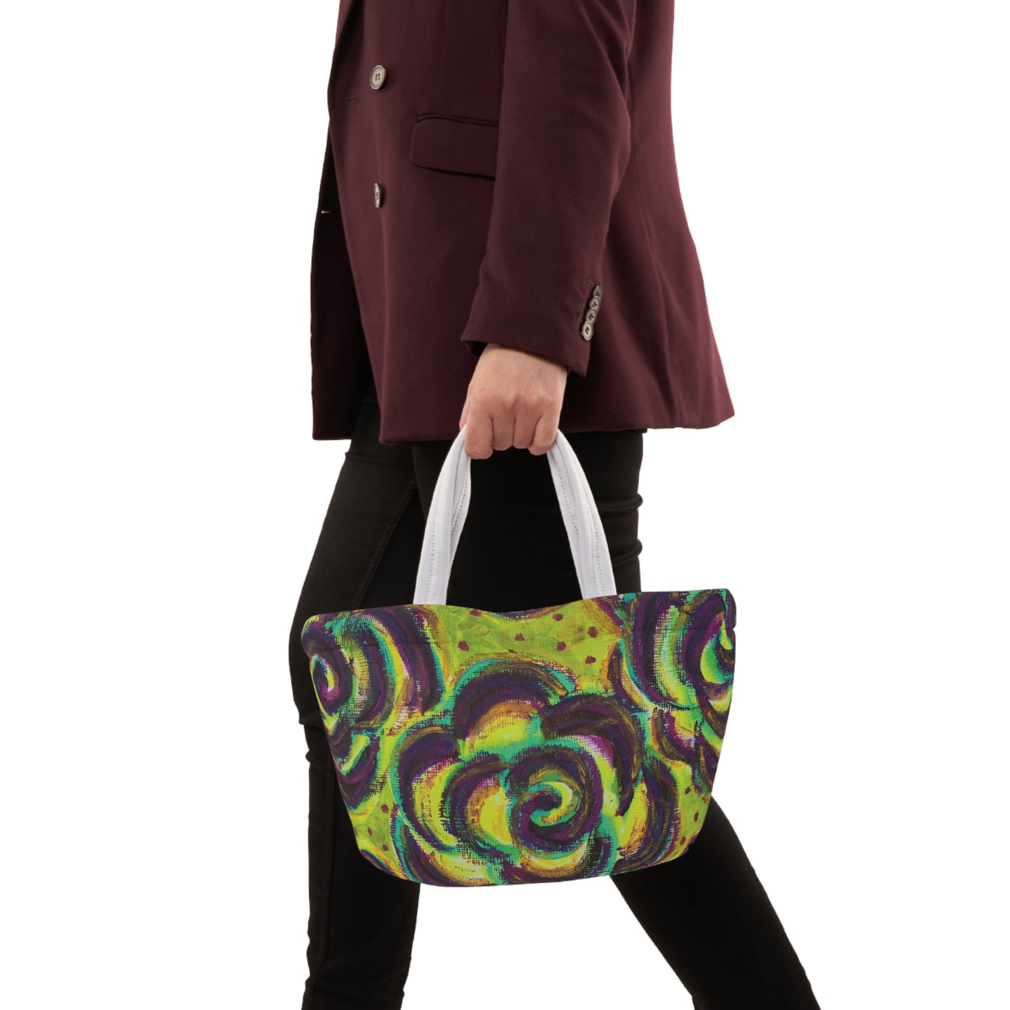 Art Lunch Bag - Peridot Roses