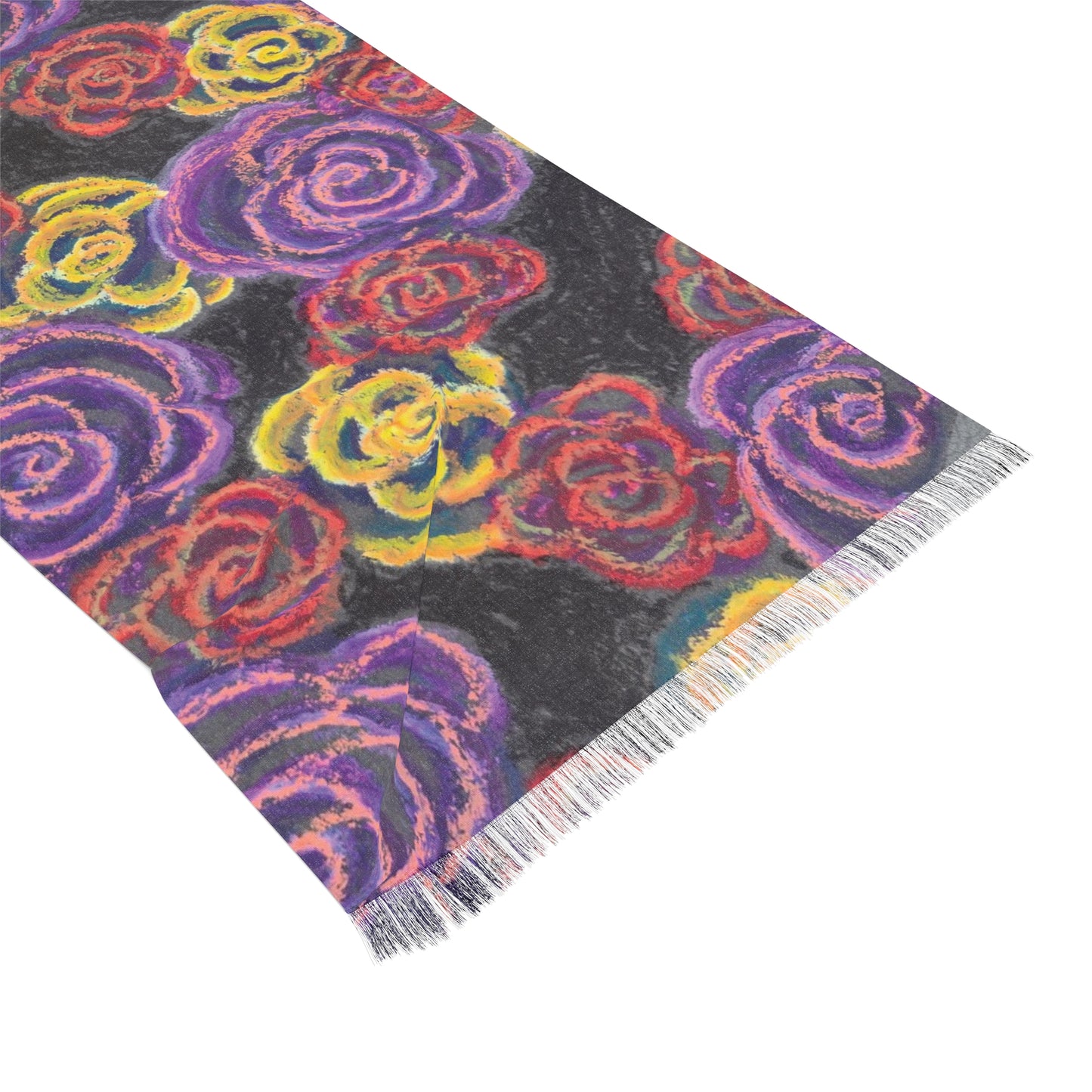 Art Scarf - Midnight Roses