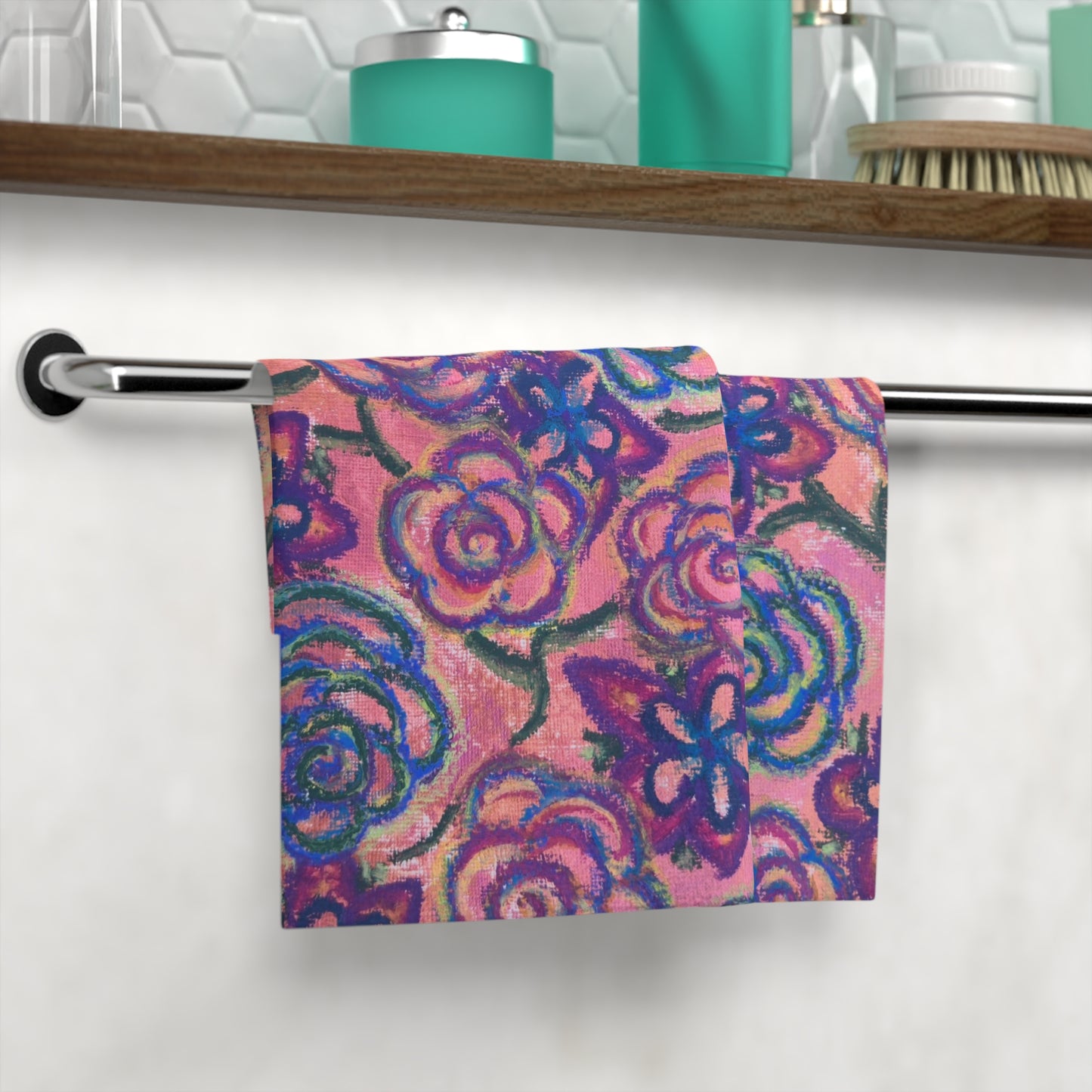 Art Face Towel - Mystical Roses