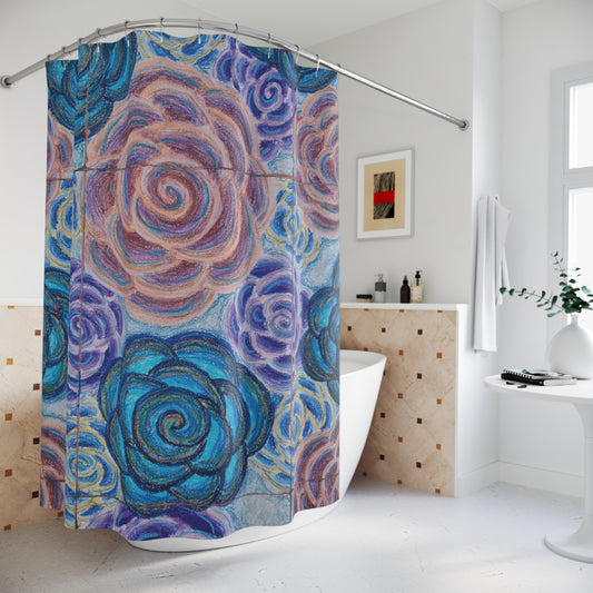 Art Shower Curtain - Hometown Roses