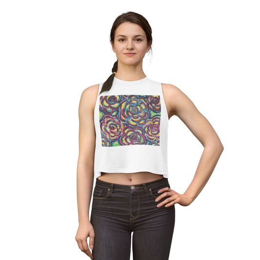 Art Women's Crop Top - Garden Roses