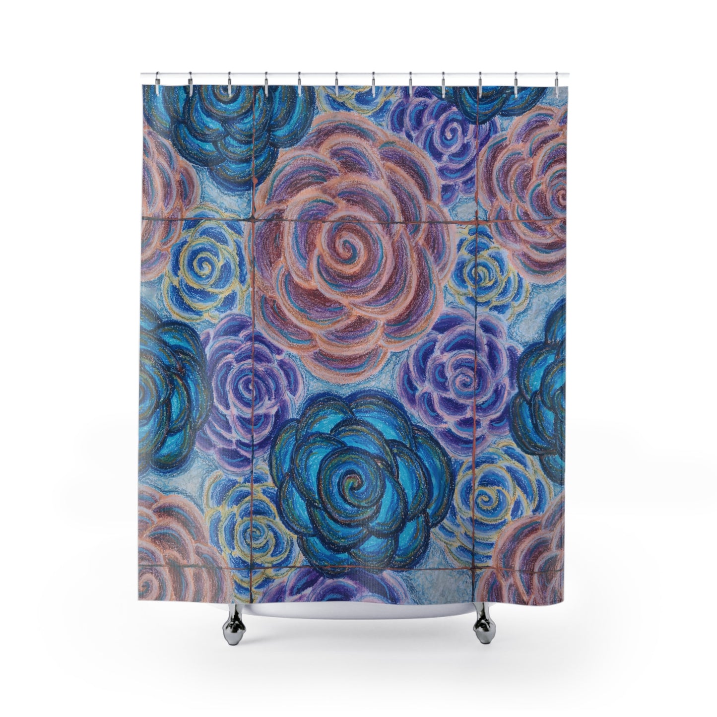 Art Shower Curtain - Hometown Roses