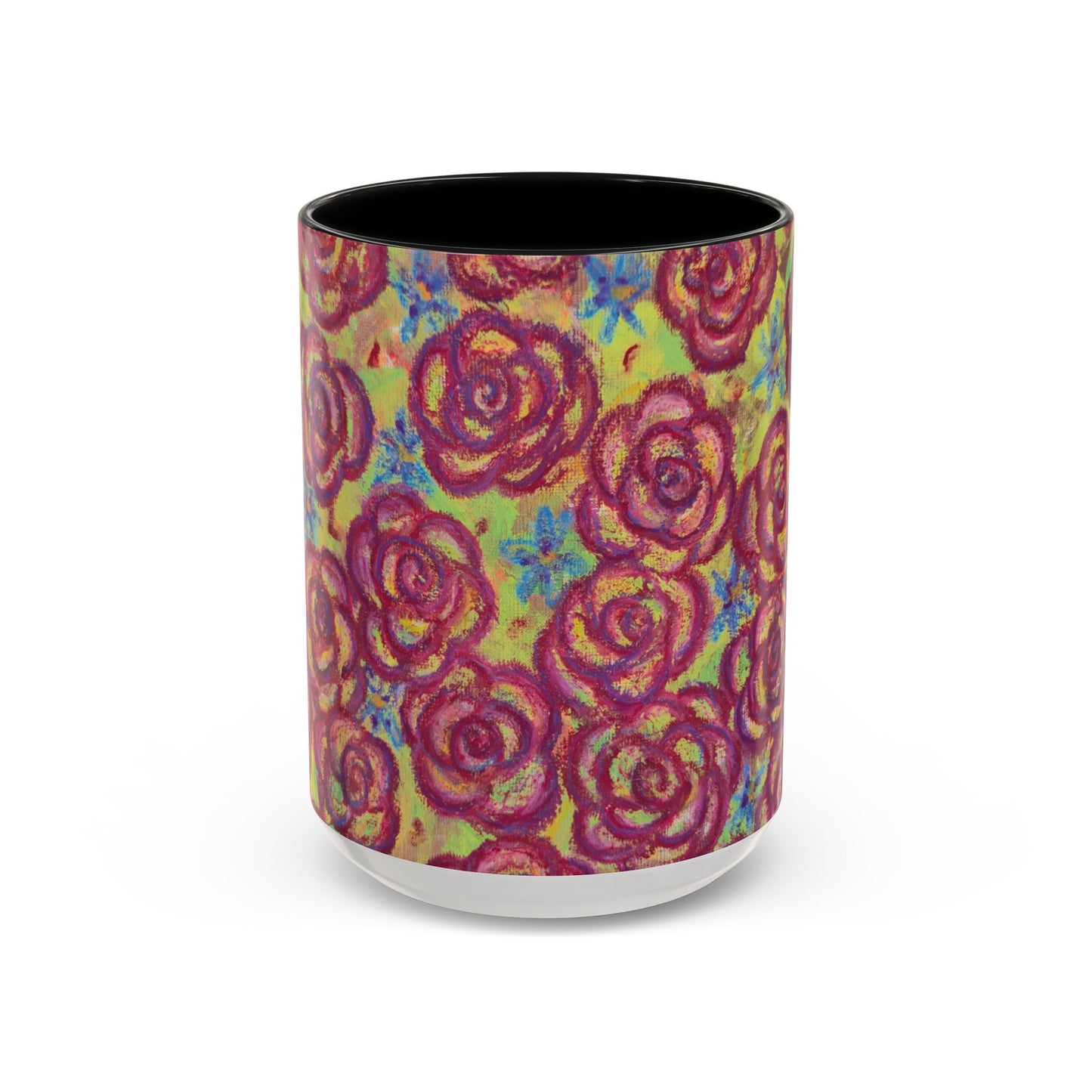 Art Accent Mug - Magenta Roses