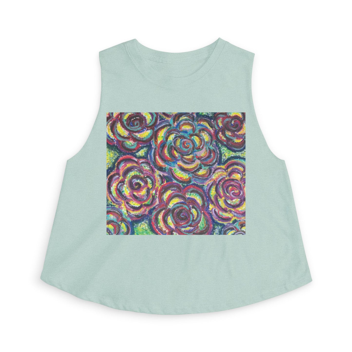 Art Women's Crop Top - Garden Roses