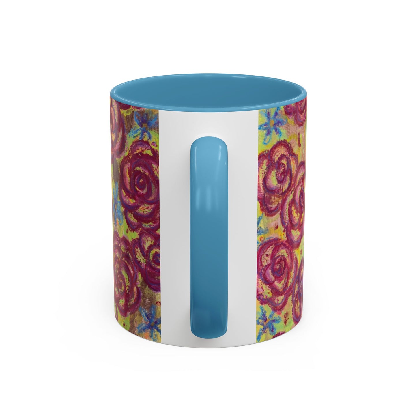 Art Accent Mug - Magenta Roses