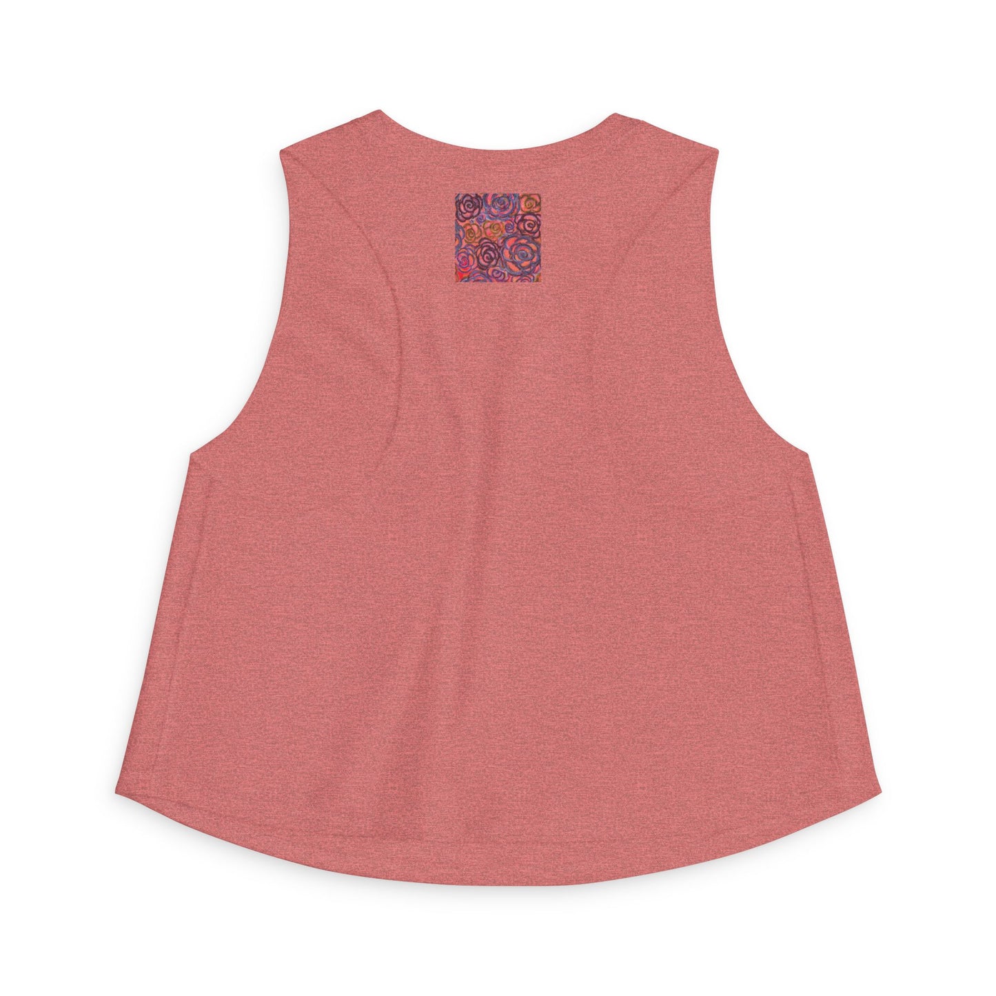 Art Women's Crop Top - Electric Pink Roses