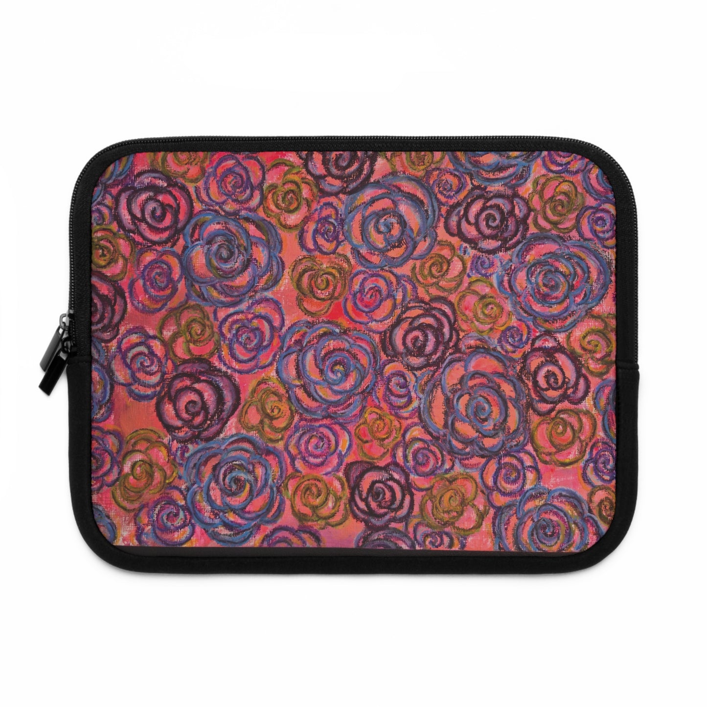 Art Laptop/Tablet Sleeve - Electric Pink Roses