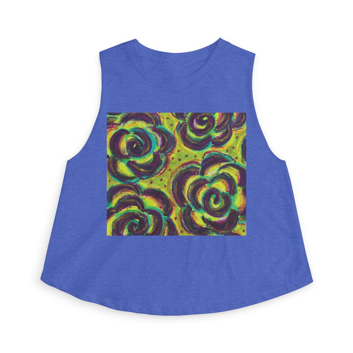 Art Women's Crop Top - Peridot Roses
