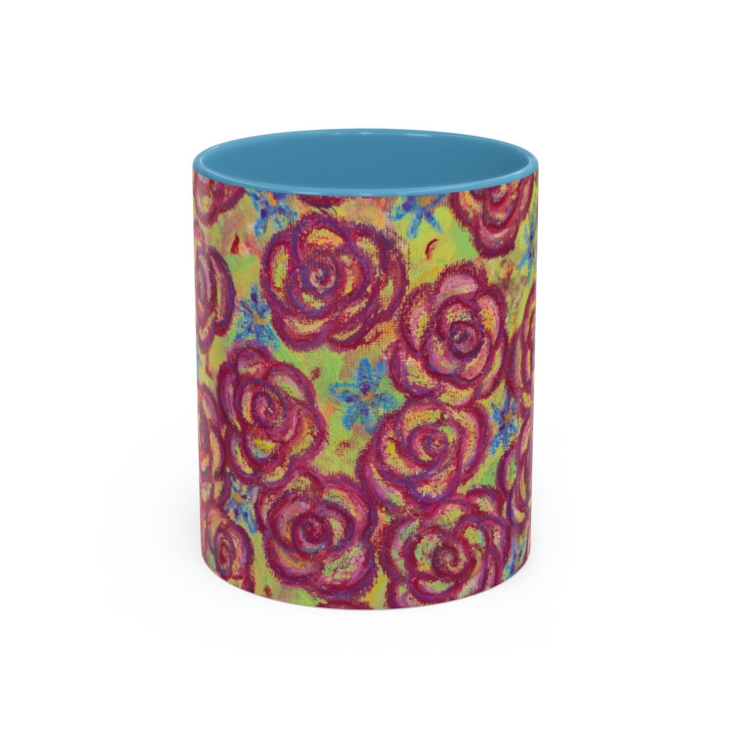 Art Accent Mug - Magenta Roses