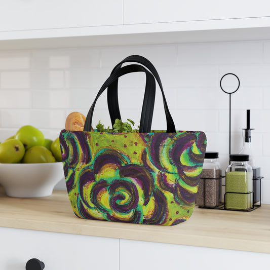 Art Lunch Bag - Peridot Roses