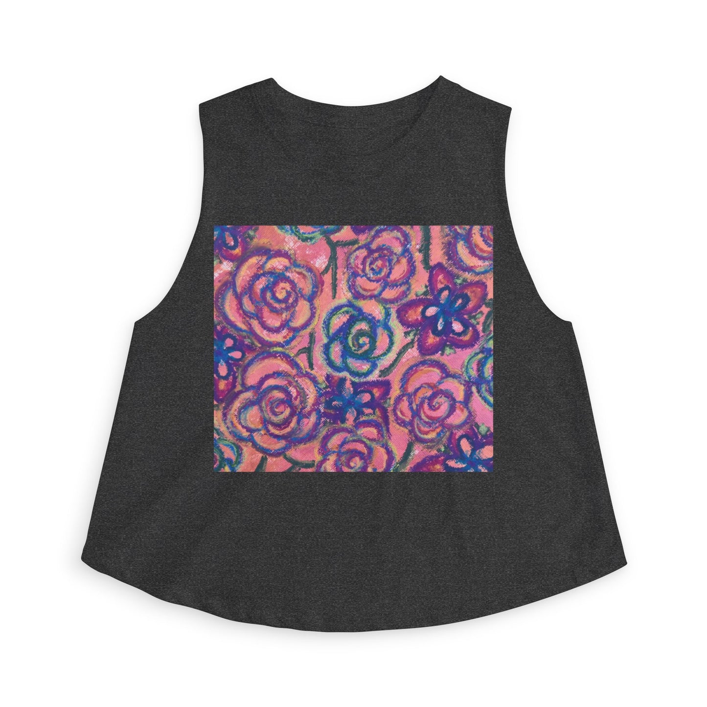 Art Women's Crop Top - Mystical Roses