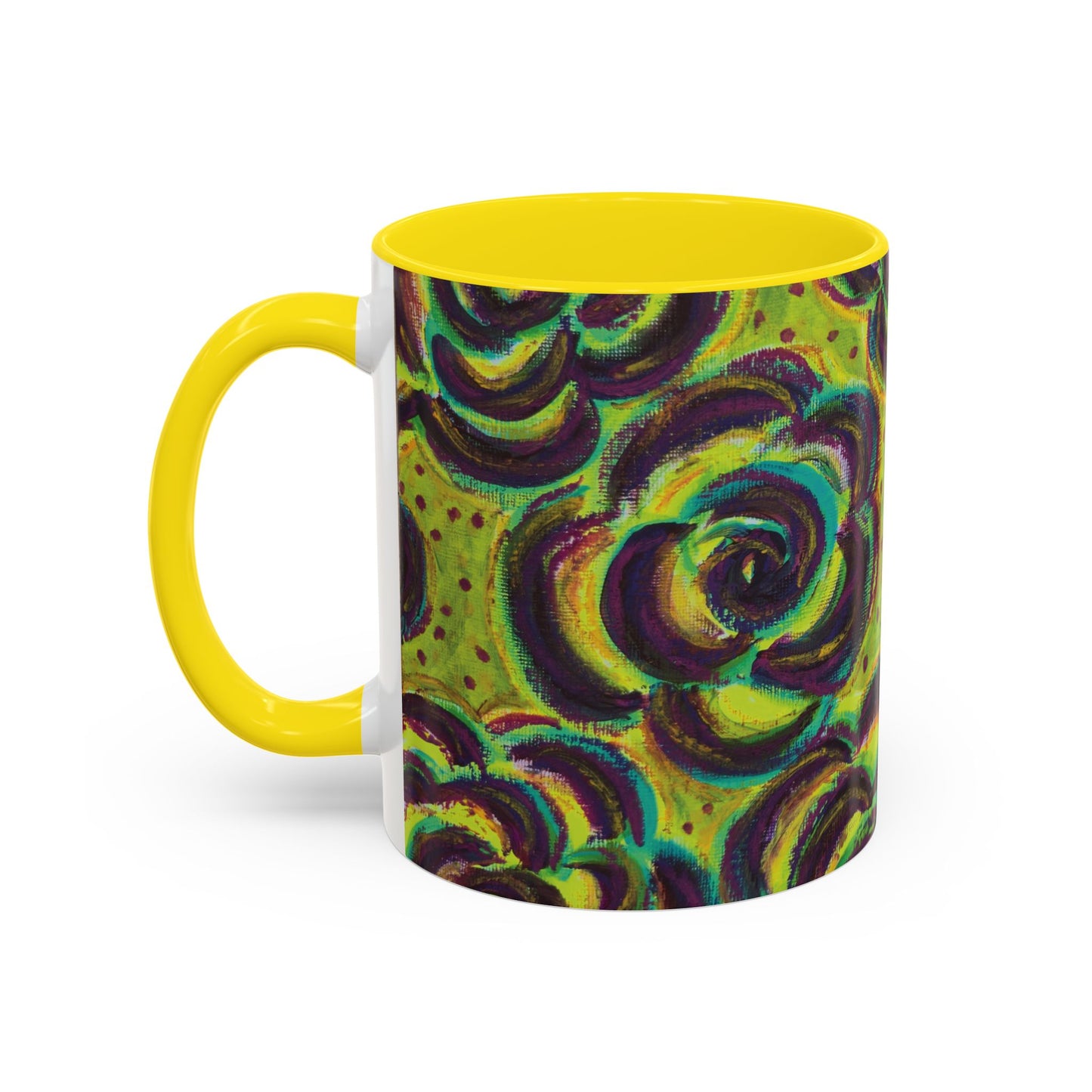 Art Accent Mug -  Peridot Roses