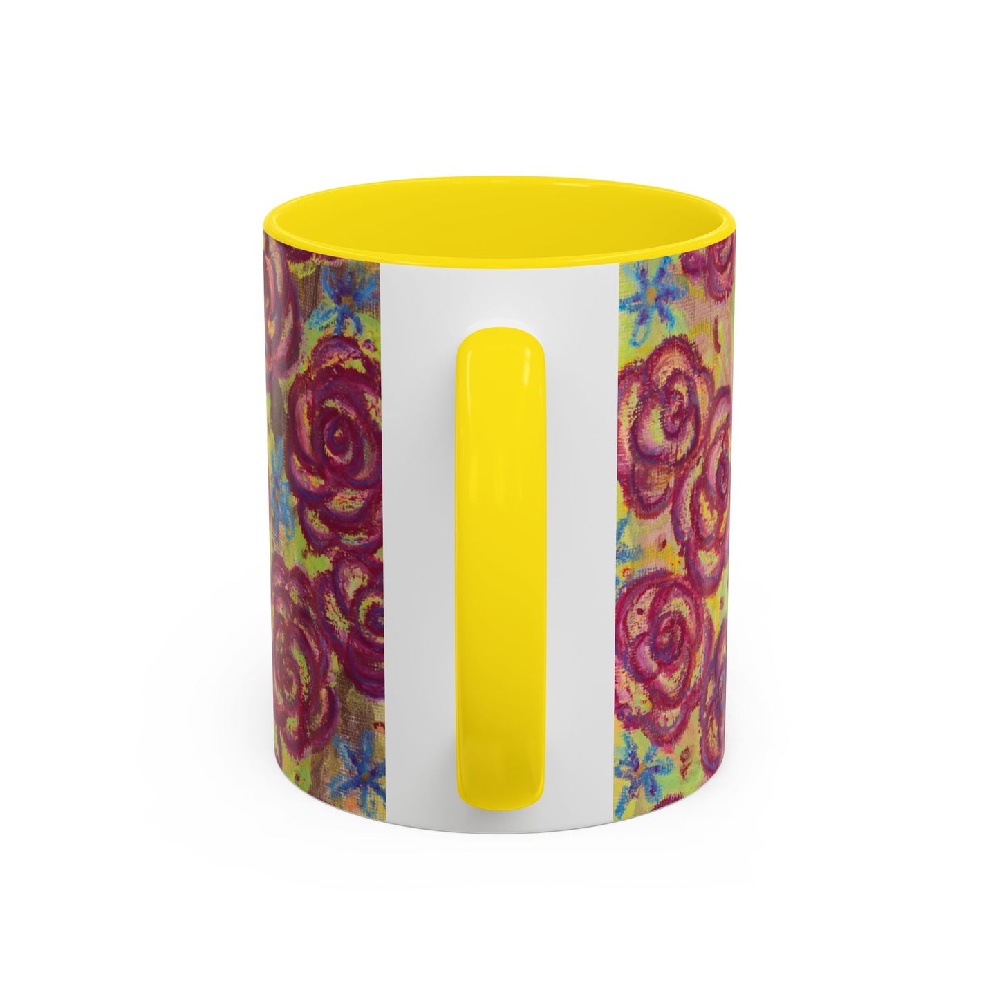 Art Accent Mug - Magenta Roses