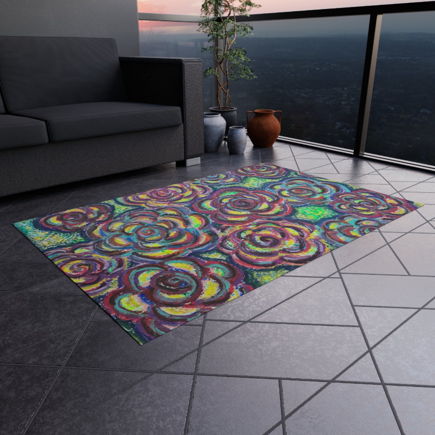 Art Rug - Garden Roses