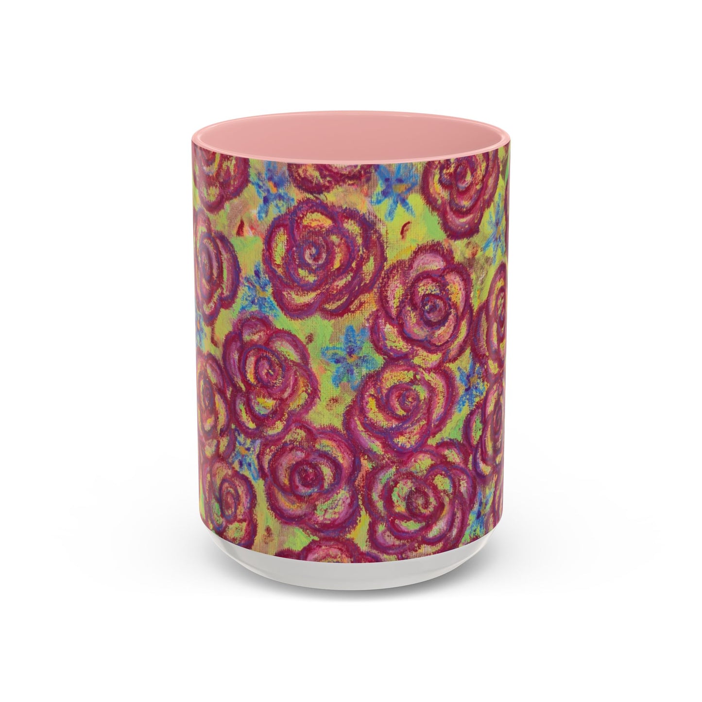 Art Accent Mug - Magenta Roses