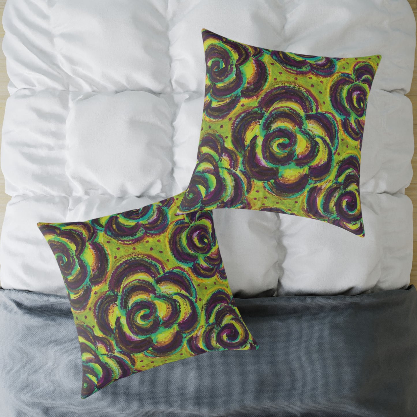 Art Pillow - Peridot Roses