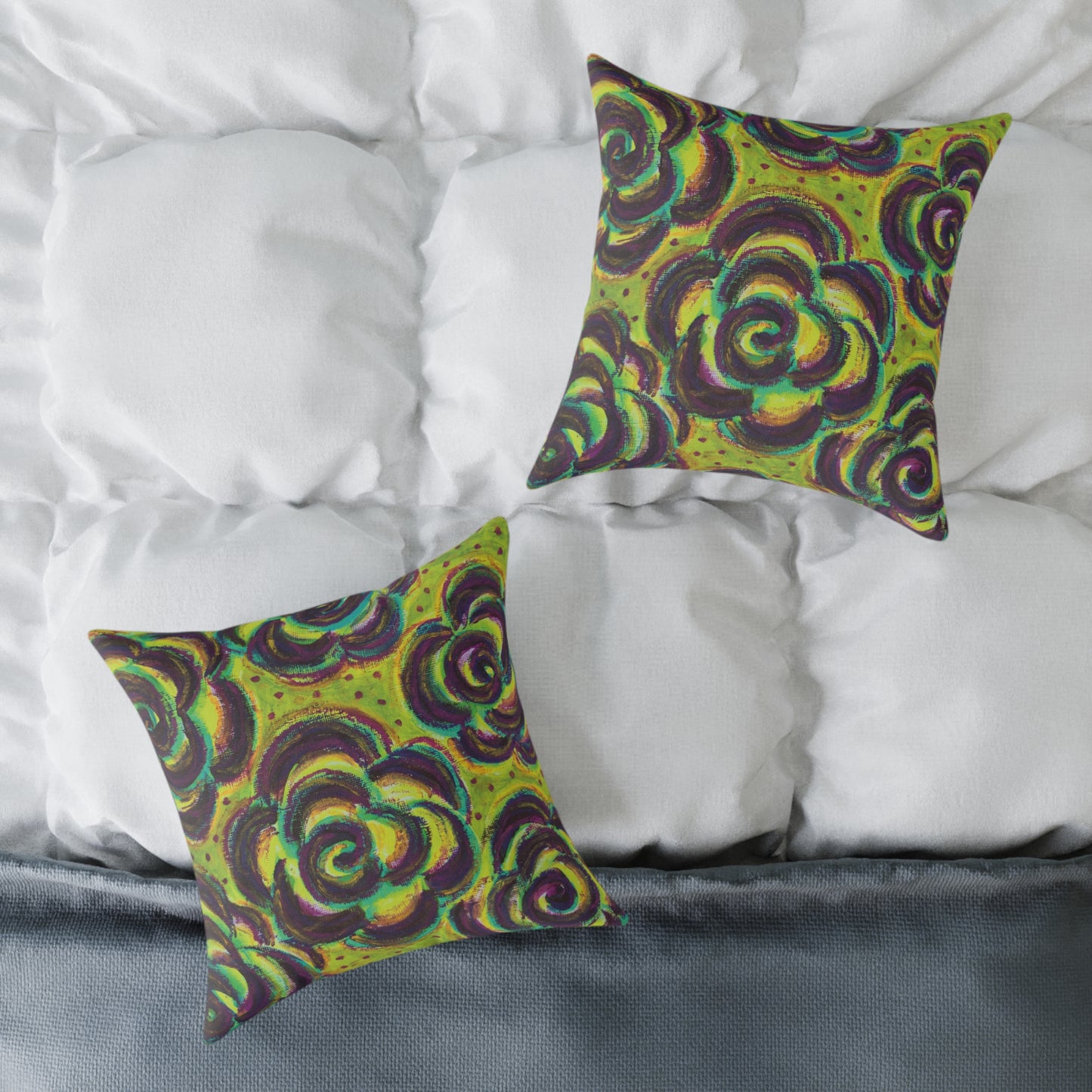 Art Pillow - Peridot Roses
