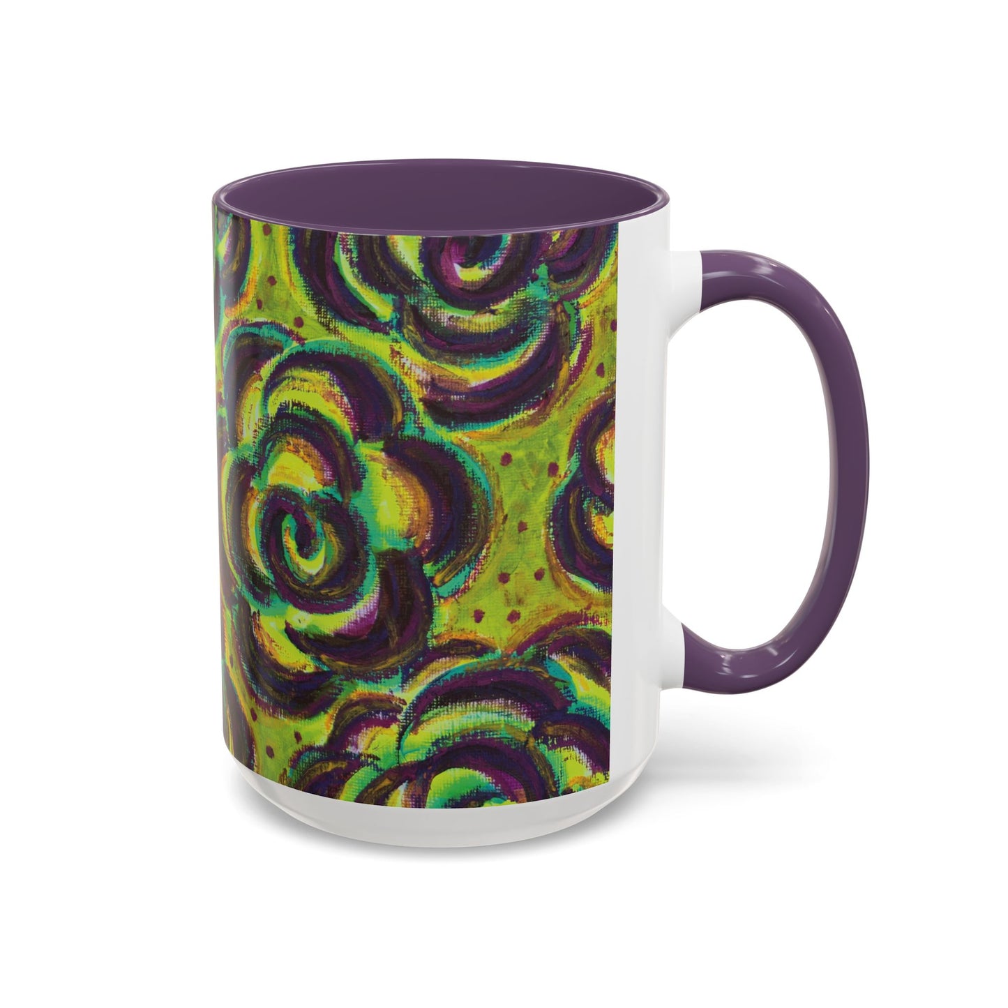 Art Accent Mug -  Peridot Roses