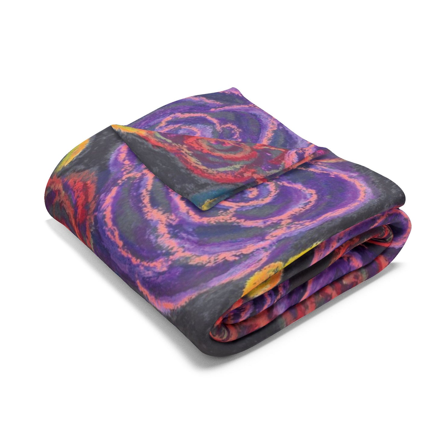 Art Fleece Blanket - Midnight Roses