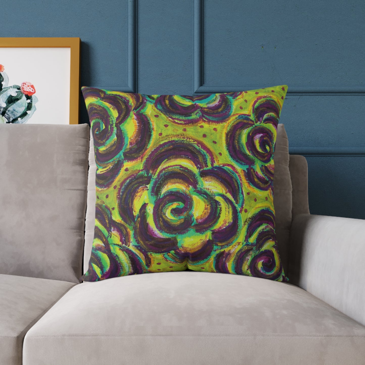 Art Pillow - Peridot Roses