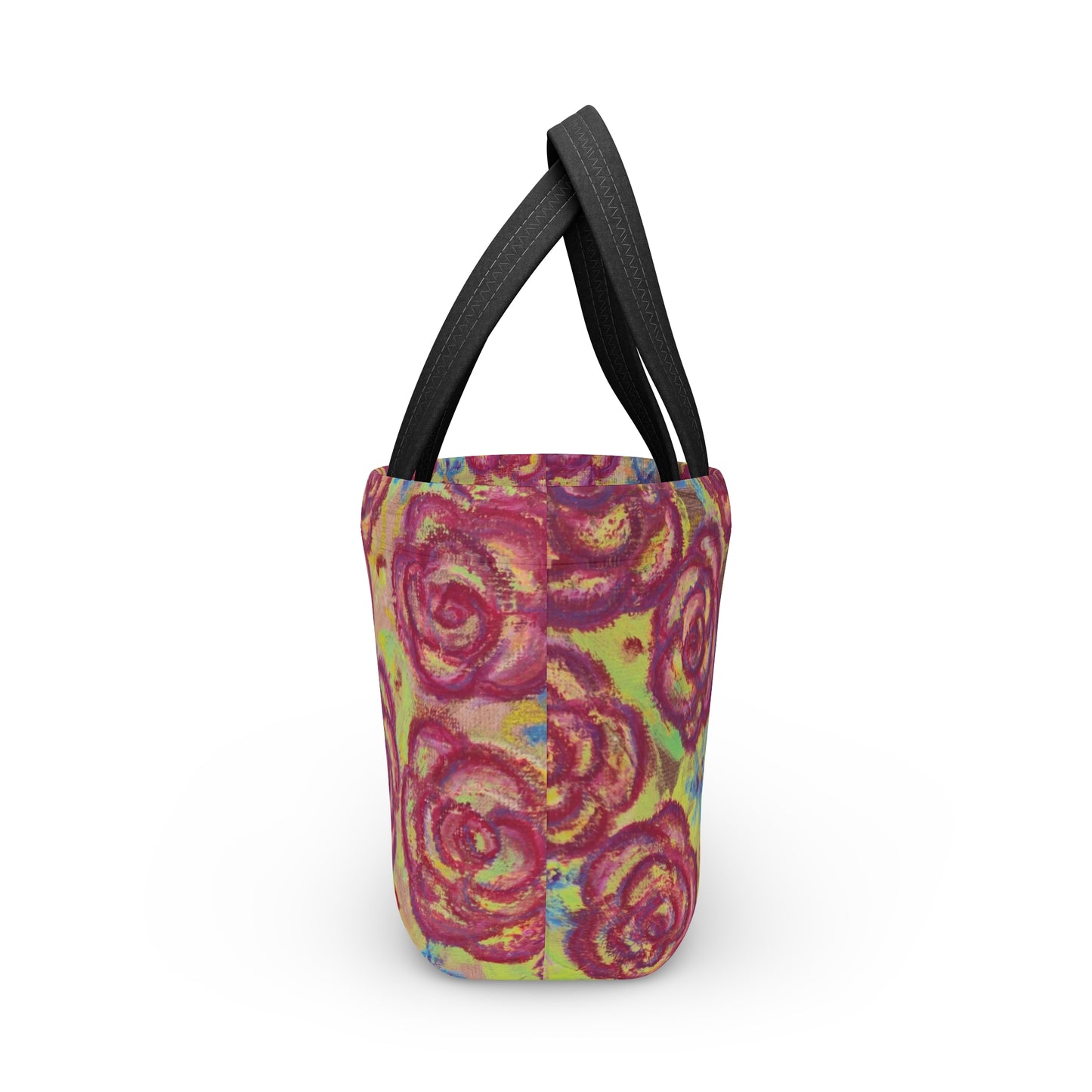 Art Lunch Bag - Magenta Roses