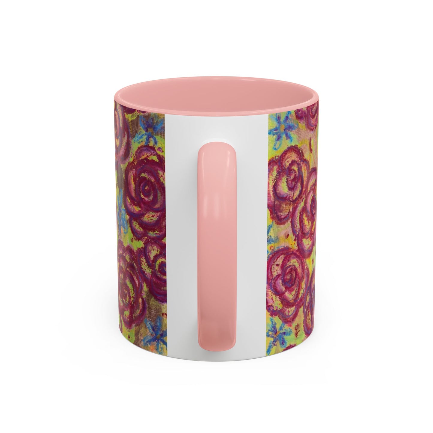 Art Accent Mug - Magenta Roses