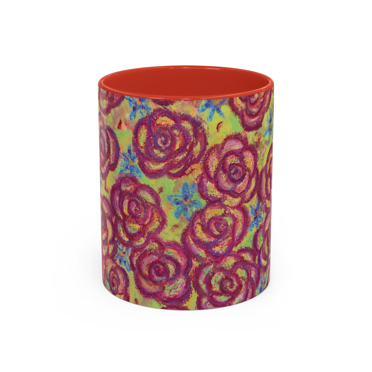Art Accent Mug - Magenta Roses