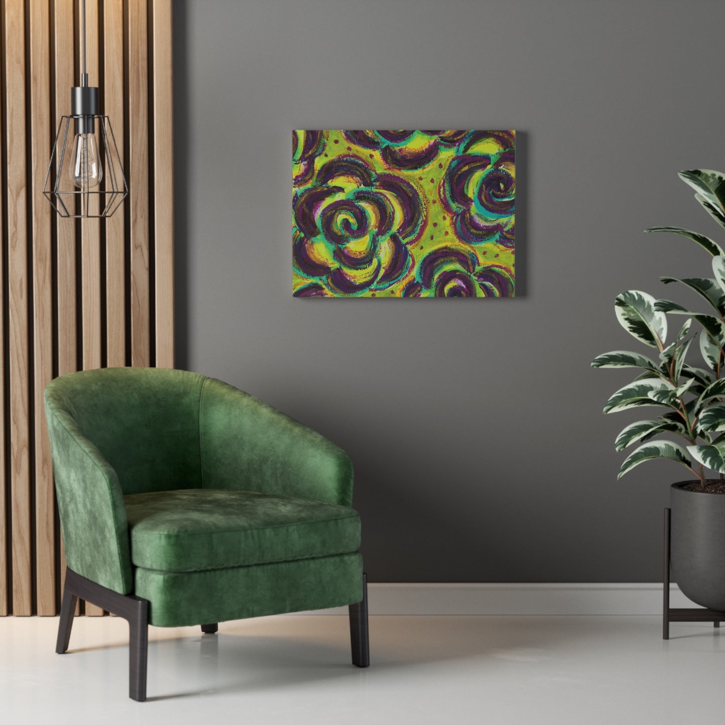 Art Canvas - Peridot Roses