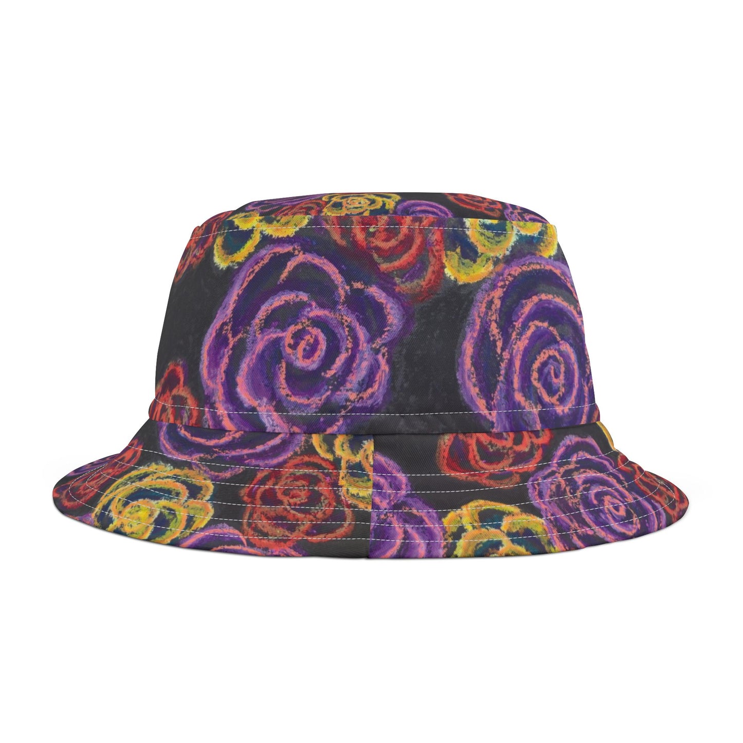 Art Bucket Hat - Midnight Roses
