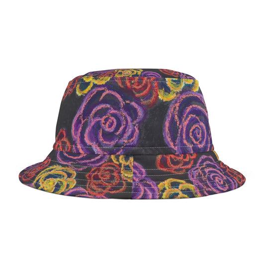 Art Bucket Hat - Midnight Roses