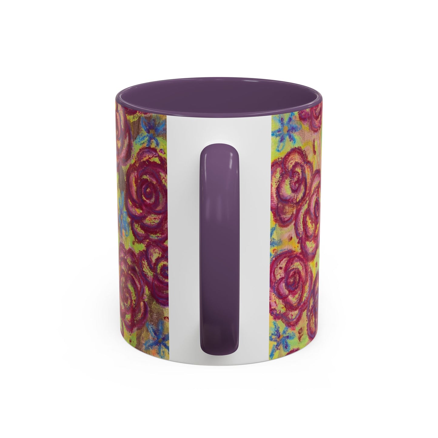 Art Accent Mug - Magenta Roses