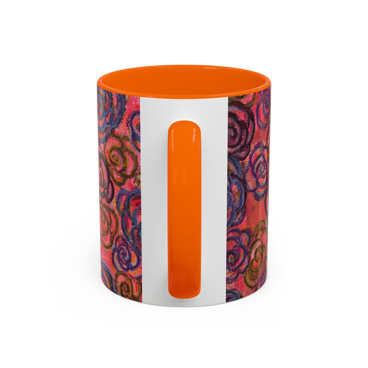 Art Accent Mug - Electric Pink Roses