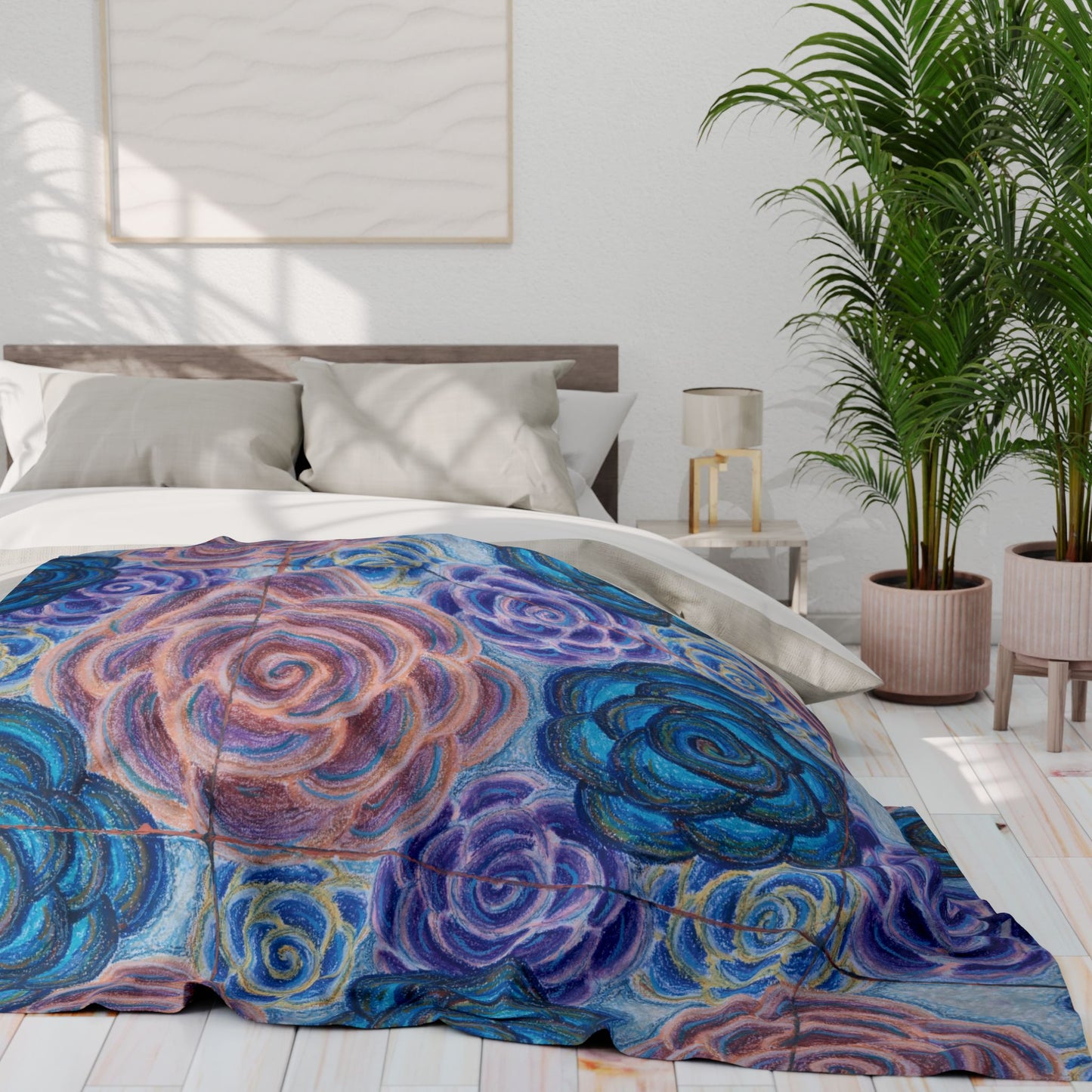 Art Fleece Blanket - Hometown Roses