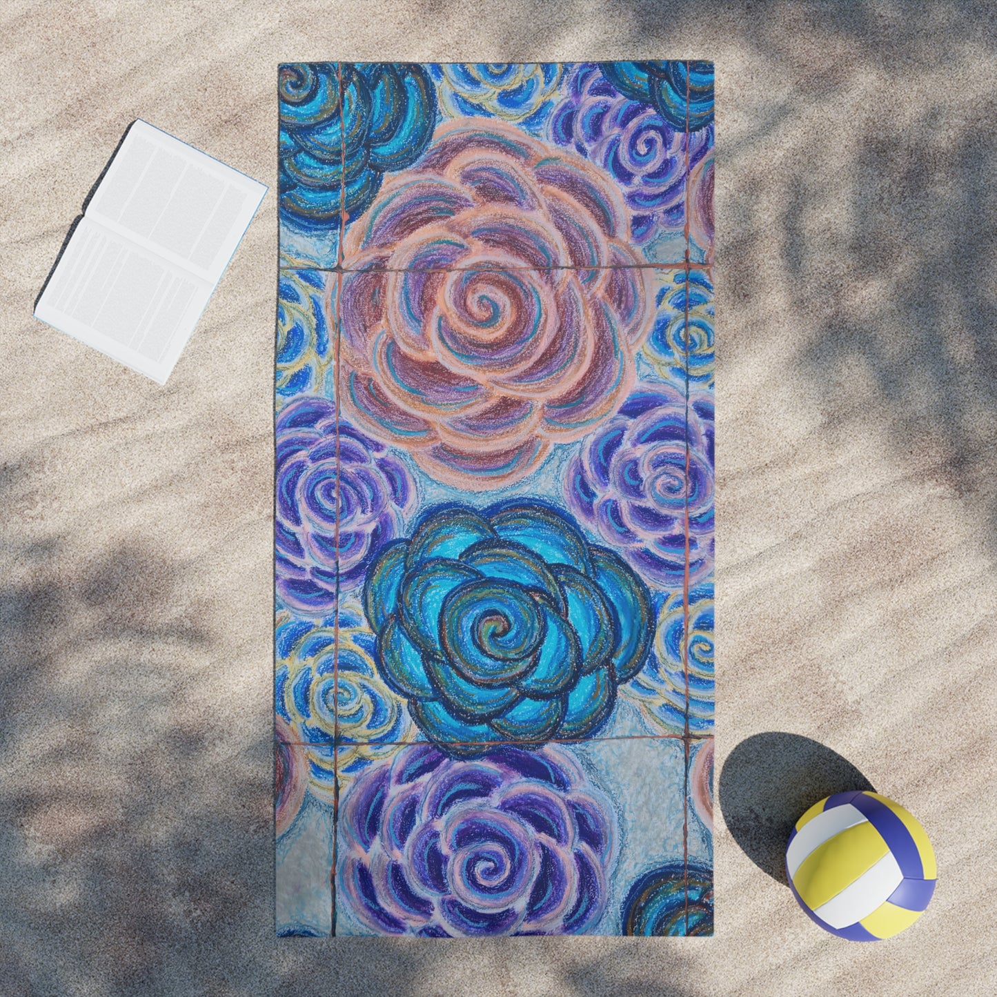 Art Beach Towel - Hometown Roses