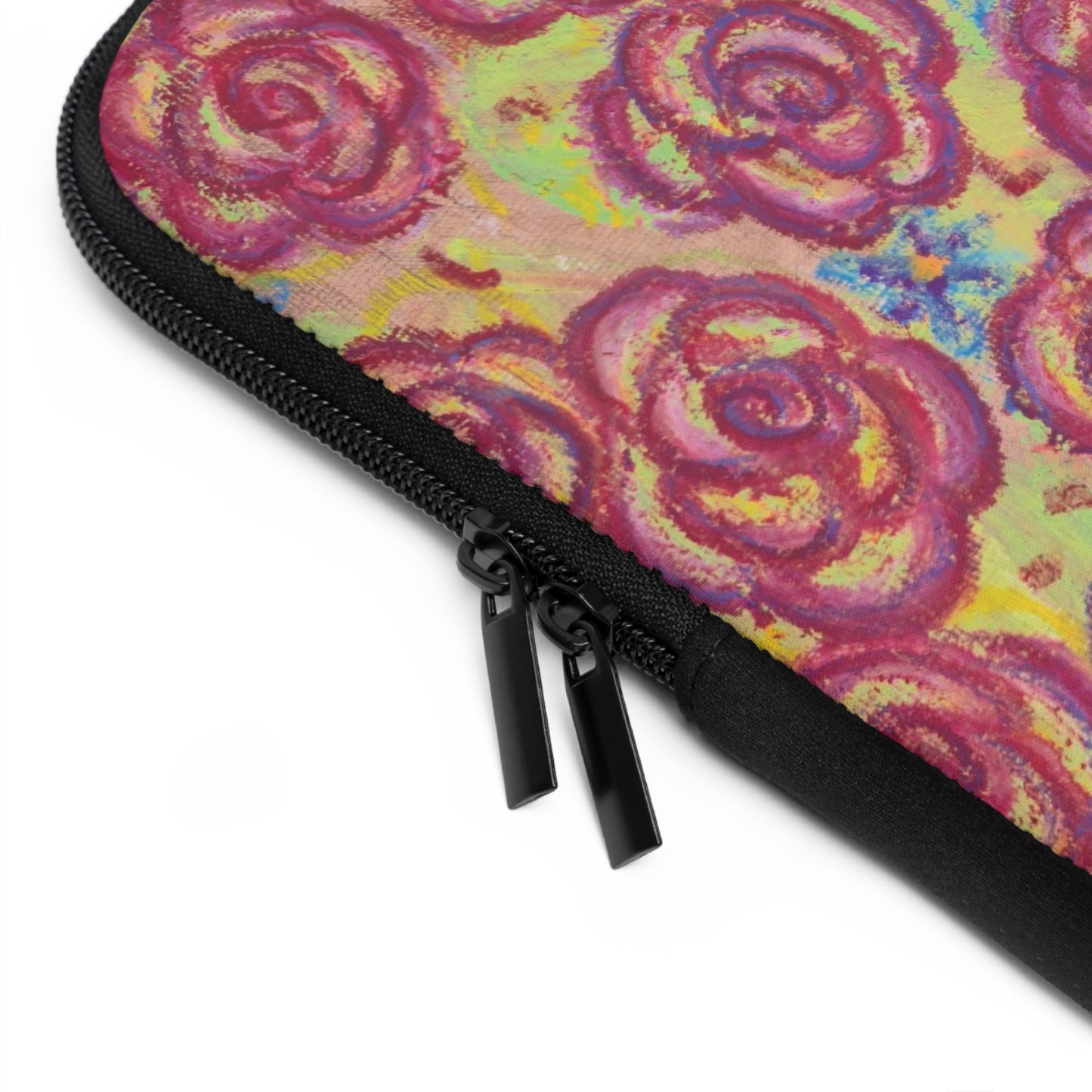 Art Laptop/Tablet Sleeve - Magenta Roses