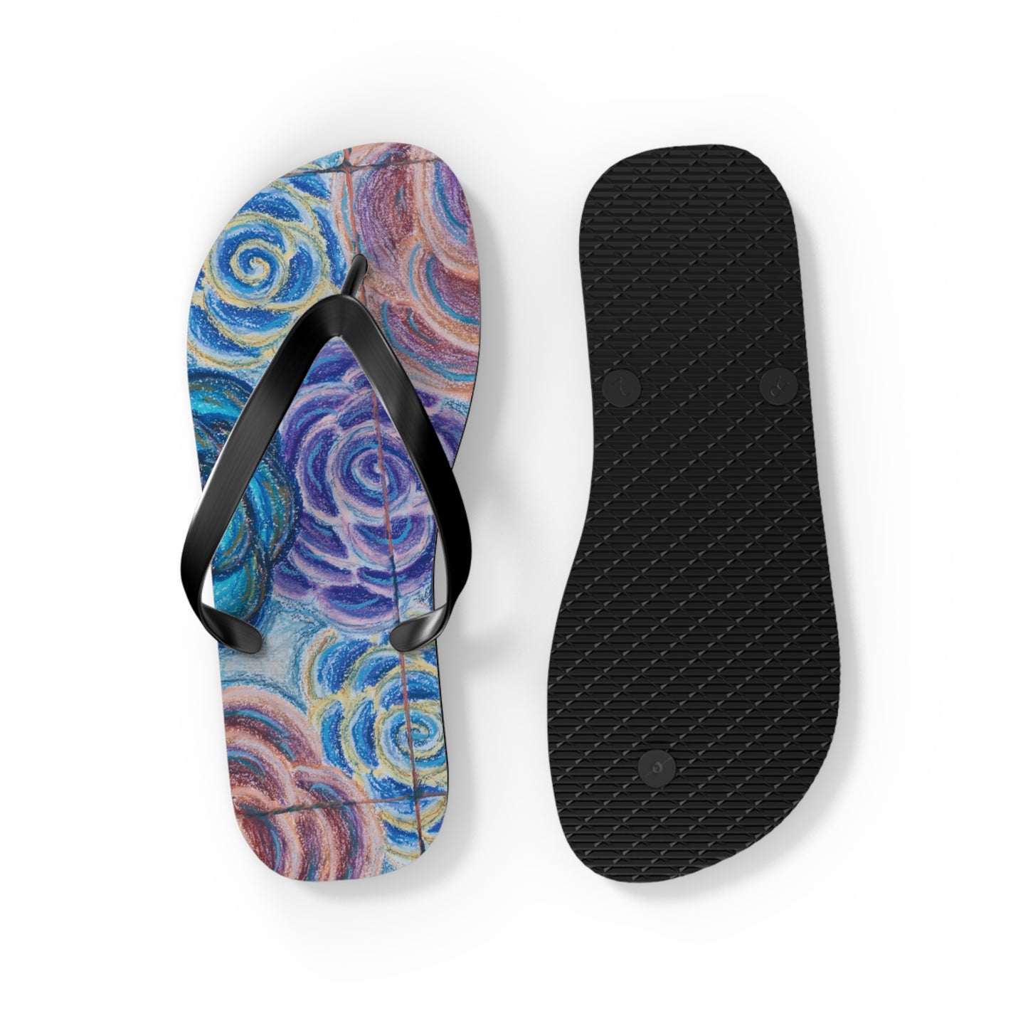 Art Flip Flops - Hometown Roses