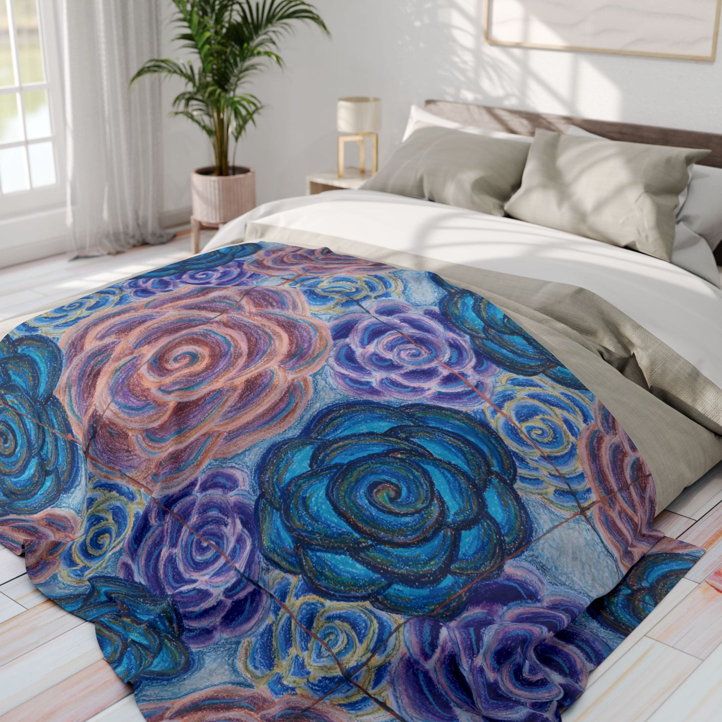 Art Fleece Blanket - Hometown Roses