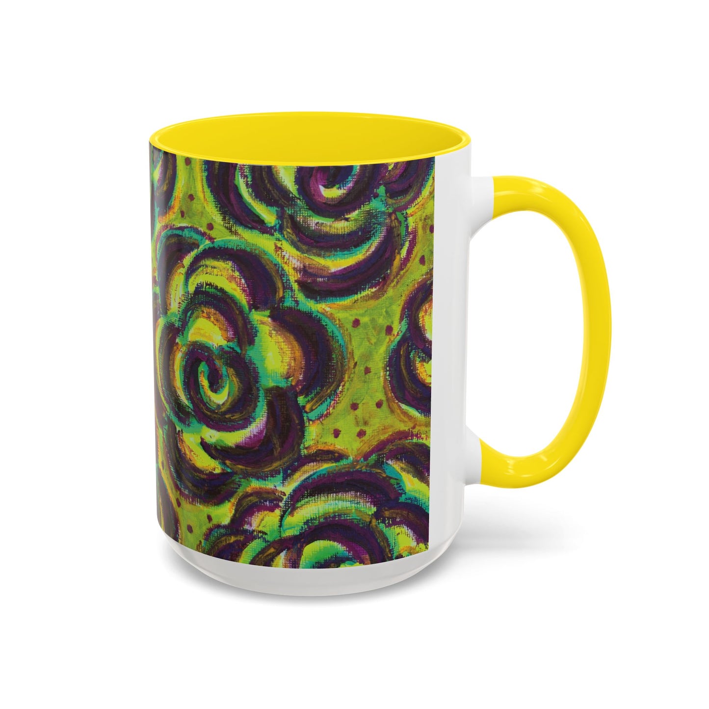 Art Accent Mug -  Peridot Roses
