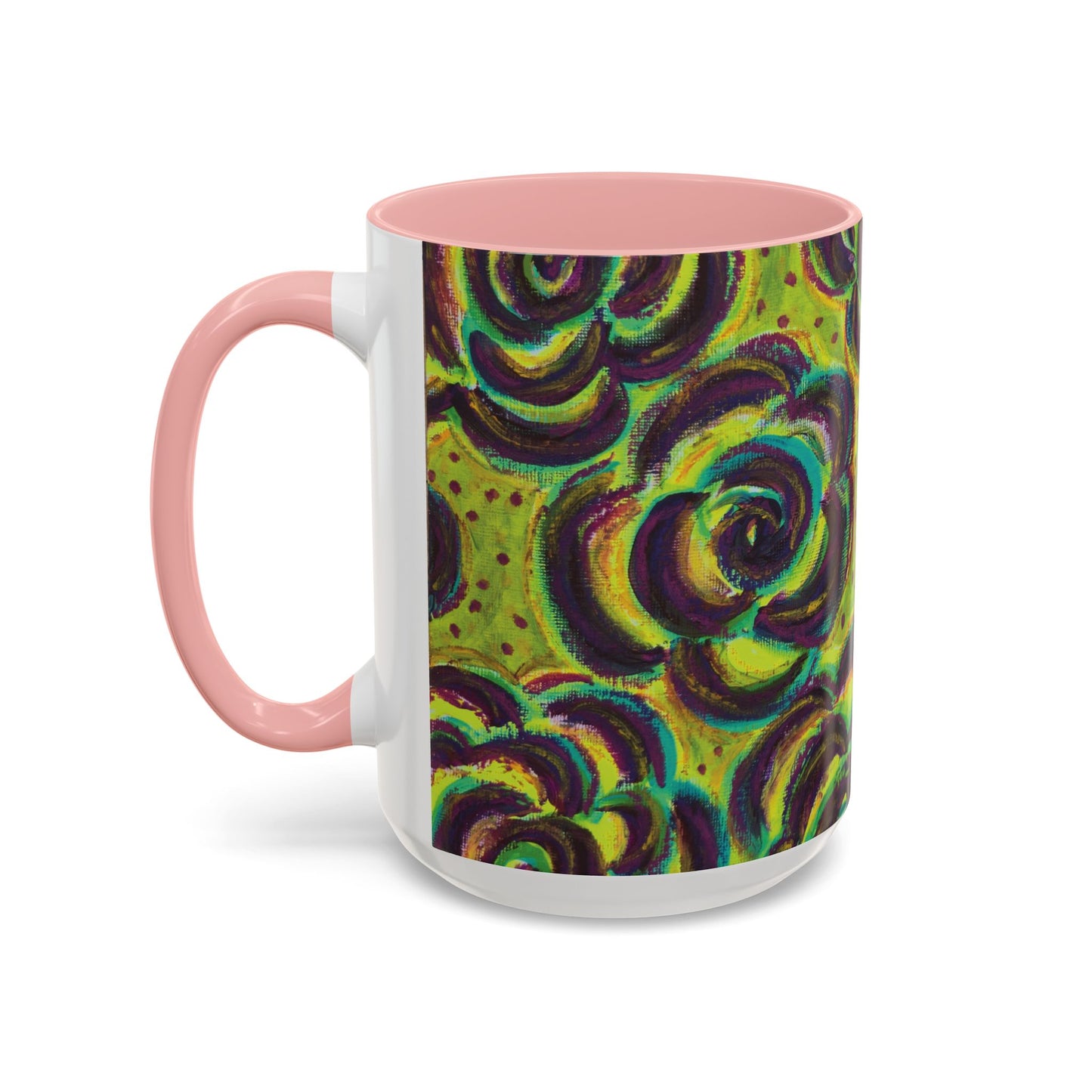 Art Accent Mug -  Peridot Roses