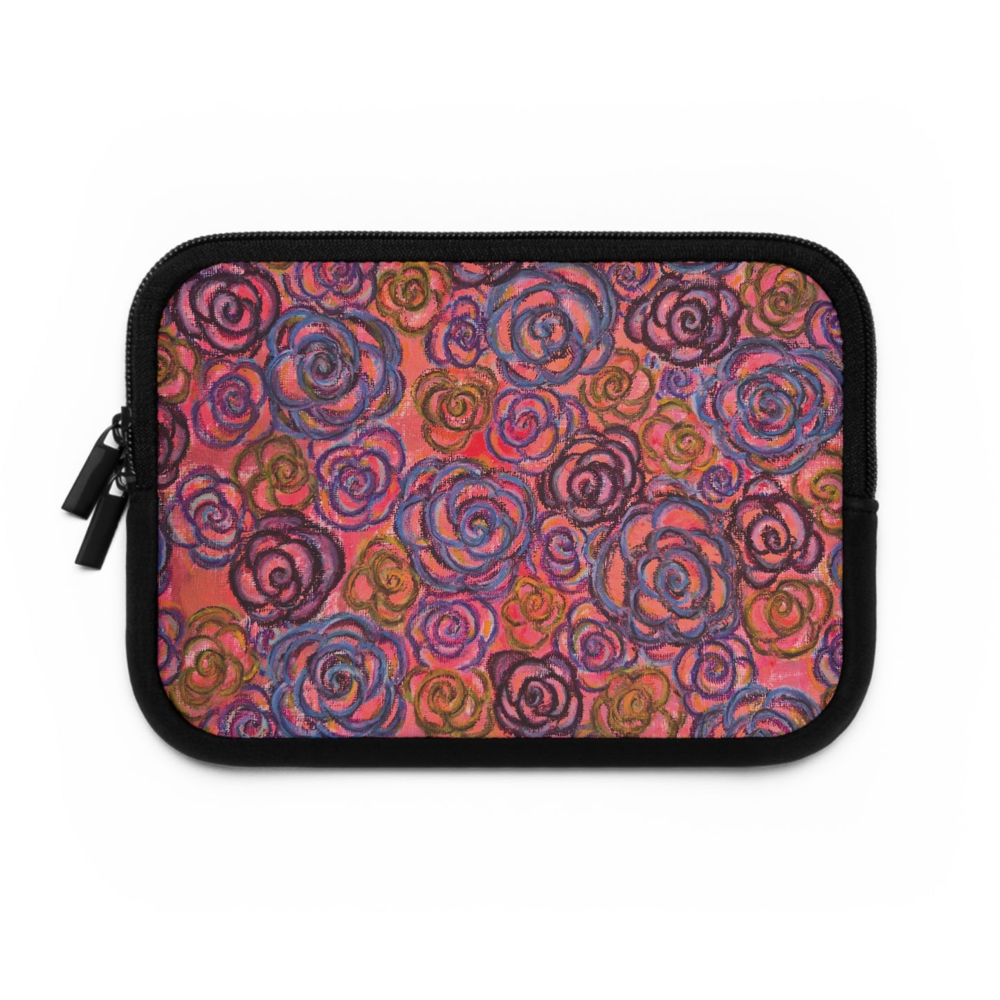 Art Laptop/Tablet Sleeve - Electric Pink Roses