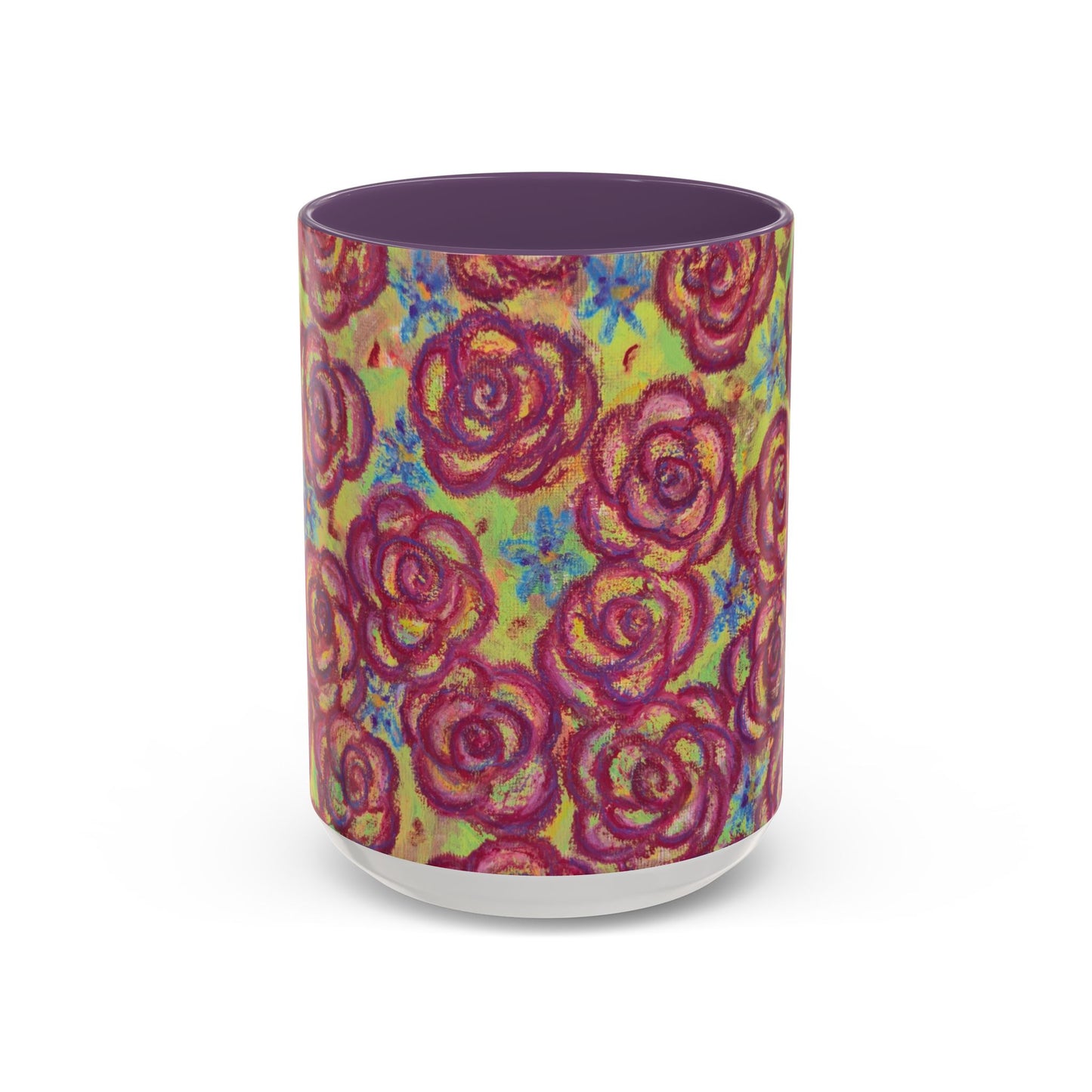 Art Accent Mug - Magenta Roses