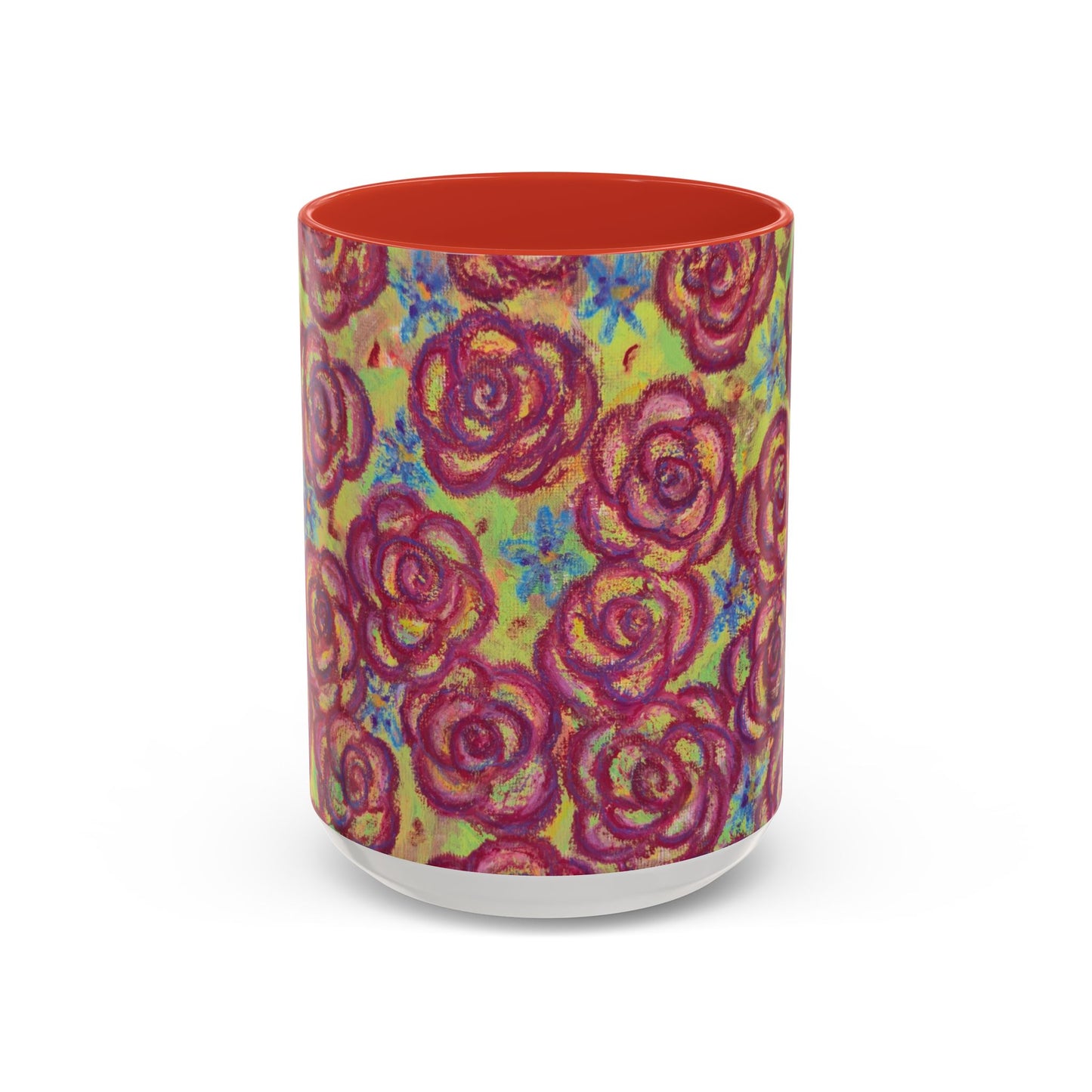 Art Accent Mug - Magenta Roses