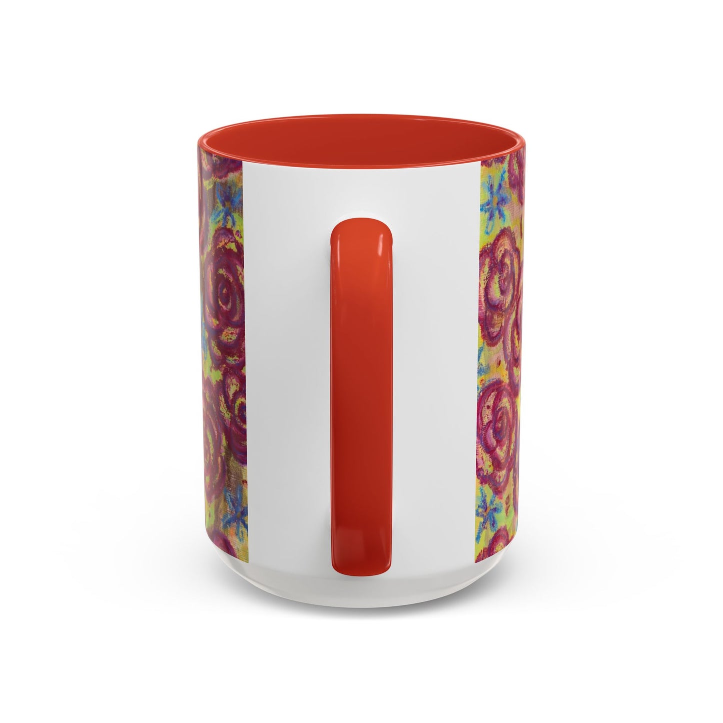 Art Accent Mug - Magenta Roses