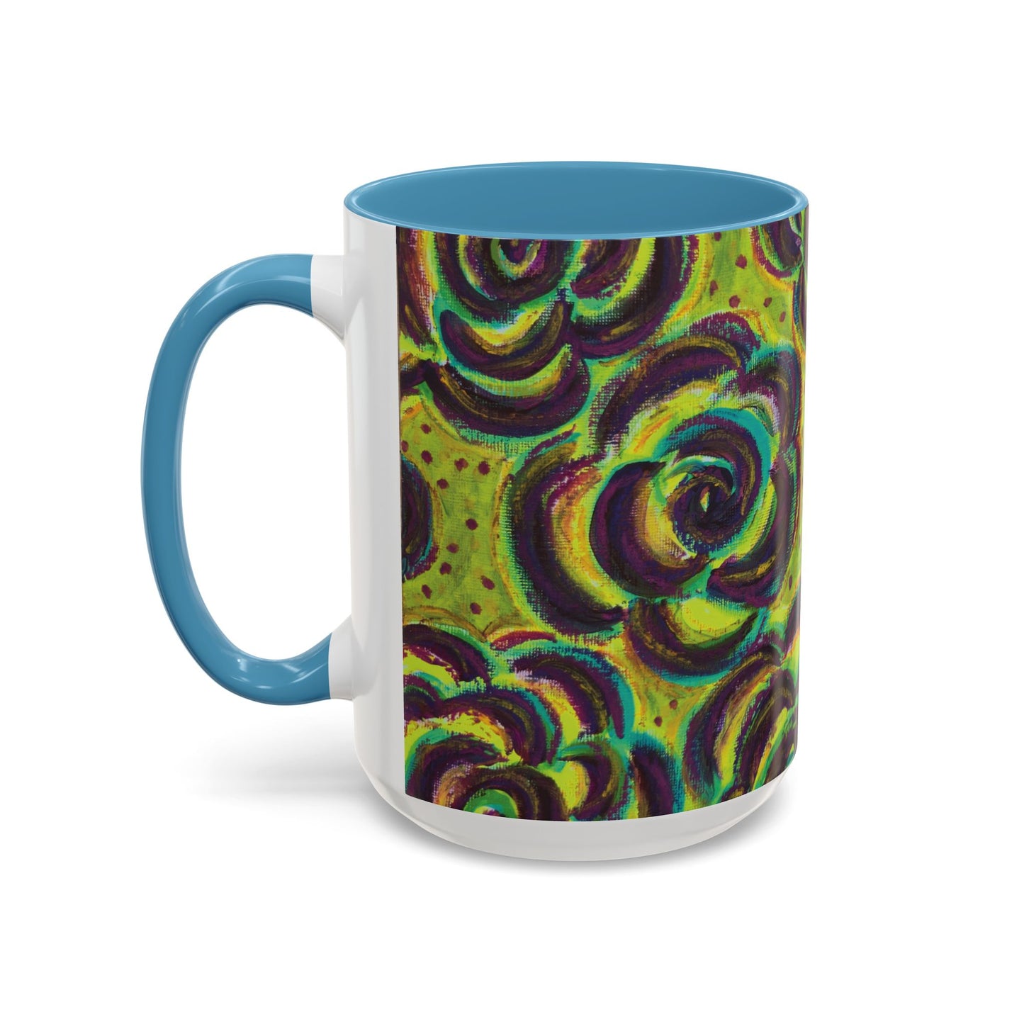 Art Accent Mug -  Peridot Roses