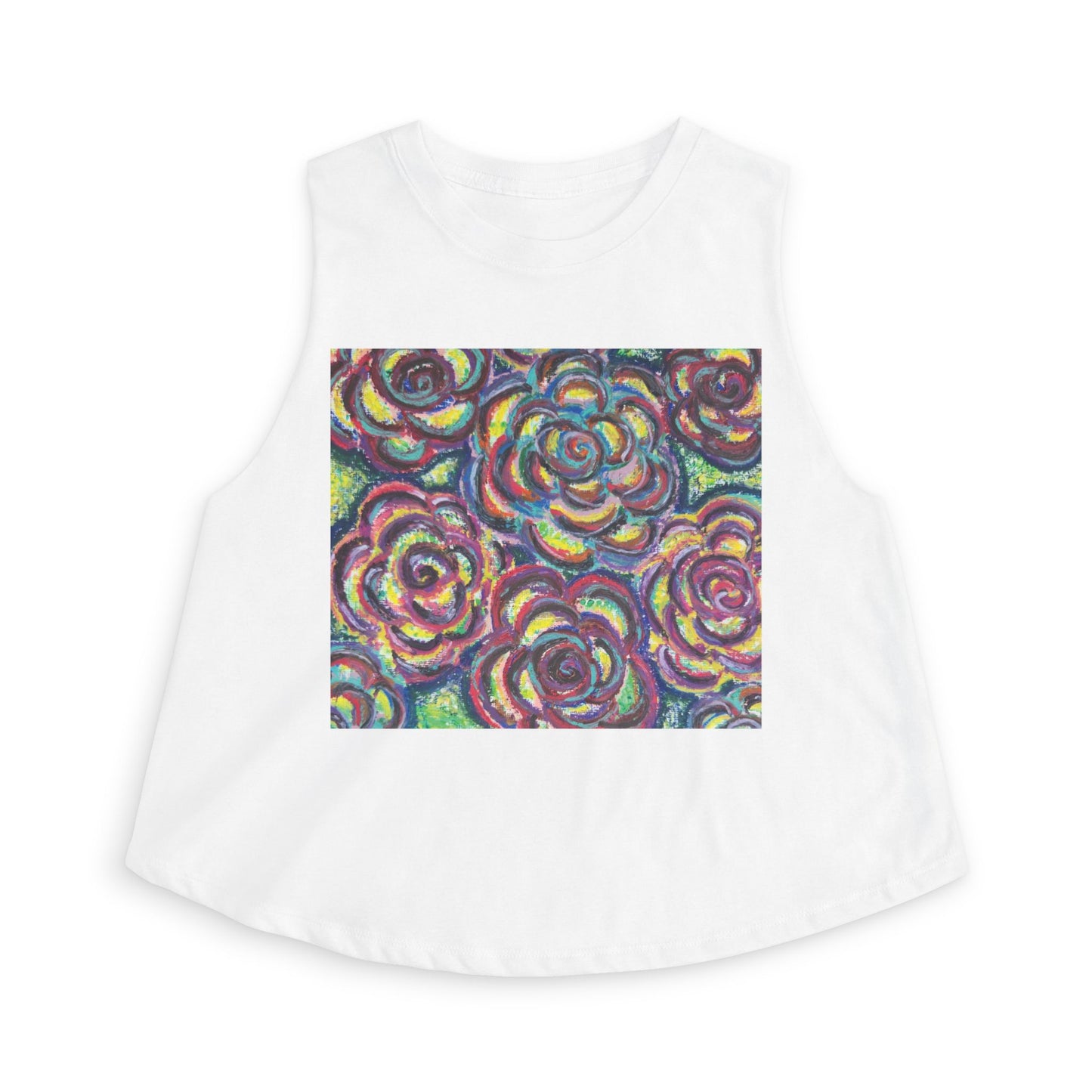 Art Women's Crop Top - Garden Roses