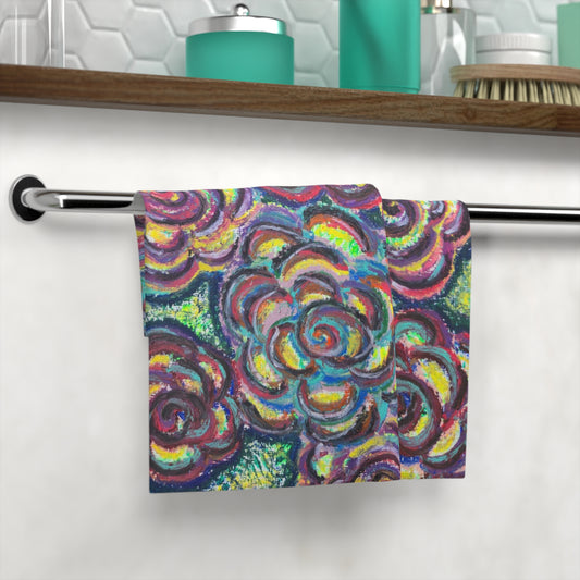 Art Face Towel - Garden Roses