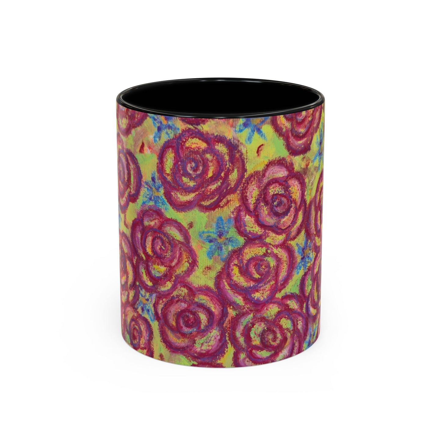Art Accent Mug - Magenta Roses
